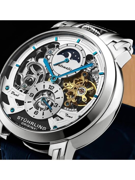 NWT Stuhrling Original Legacy Automatic Silver Dial Men\'s Watch main image 4